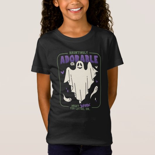 Verführerisch Adorable Funny Halloween Ghost-Redew T-Shirt (Vorderseite)