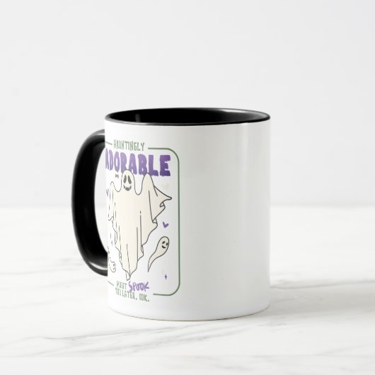 Verführerisch Adorable Funny Halloween Ghost-Redew Tasse (Vorderseite Links)