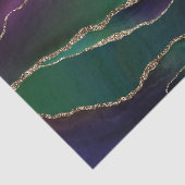 Verführerisch Agate | Dunkle Jewel Tone Stone Gold Seidenpapier (Ausschnitt)