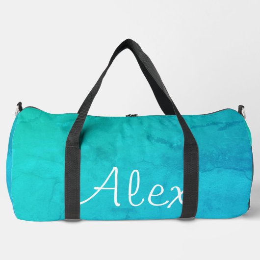 Verführerisch Aqua Duffle Bag (Vorderseite)