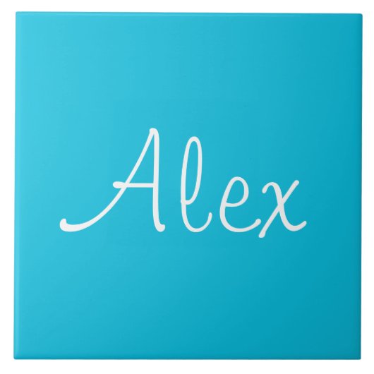 Verführerisch Aqua Fliese (Vorderseite)