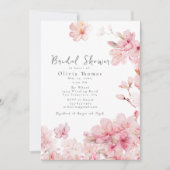 Verführerisch Pink Cherry Blossom Blume Brautparty Einladung (Vorderseite)