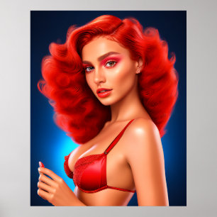 Verführerische Frauen mit Eleganz: Poster