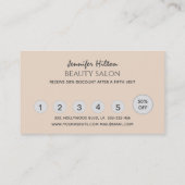 Verführerische glattere Wimpern Makeup Visitenkarte (Rückseite)