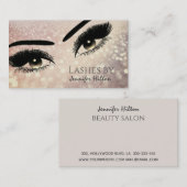 Verführerische glattere Wimpern Makeup Visitenkarte (Vorne/Hinten)