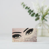 Verführerische glattere Wimpern Makeup Visitenkarte (Stehend Vorderseite)