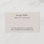 Verführerische glattere Wimpern Makeup Visitenkarte (Rückseite)