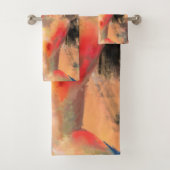 Verführerische Lady - Abstrakte weibliche Körperma Badhandtuch Set (Insitu)