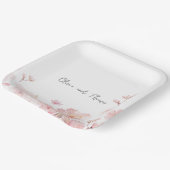 Verführerische Rosa Kirschblossom Blume Pappteller (Gewinkelt)