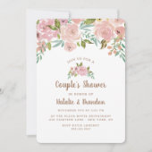 Verführerische Rose Vintag Dusty Pink Polterabend Einladung (Vorderseite)