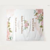 Verführerische Rose Vintag Dusty Pink Wedding Will Wandteppich (Vorderseite (Horizontal))