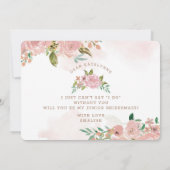 Verführerische Rose Vintag Pink Jr. Bridesmaid Vor (Rückseite)