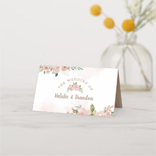 Verführerische Rose Vintag reservierte Hochzeit Platzkarte