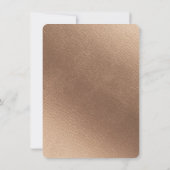 Verführerische Rose Vintage Blumenhexagon-RahmenWe Einladung (Rückseite)