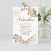 Verführerische Rose Vintage Blumenhochzeiten Begleitkarte (Stehend Vorderseite)