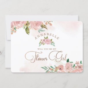 Verführerische Rose Vintage Blumenmädchen Antrag K