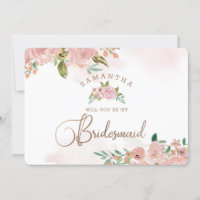 Verführerische Rose Vintage Bridesmaid-Vorschlagsk