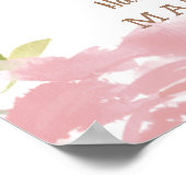 Verführerische Rose Vintage Liebe ist Sweet Weddin Poster (Ecke)