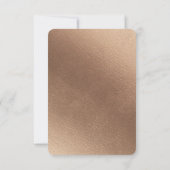 Verführerische Rose Vintage rosa Hochzeitsempfehlu Einladung (Rückseite)