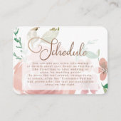 Verführerische Rose Vintage Rosa Hochzeitsplanung Begleitkarte (Vorderseite)