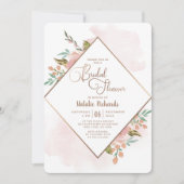 Verführerische Rose Vintages Blumenzitter-Brautpar Einladung (Vorderseite)