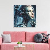 Verführerischer Cyborg Leinwanddruck (Insitu (Wohnzimmer))