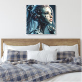 Verführerischer Cyborg Leinwanddruck (Insitu (Schlafzimmer))
