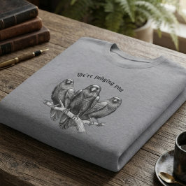 Verführerischer Onyx-Rabe Dark Academia Sweatshirt