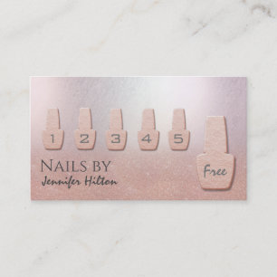 Verführerischer Rose Goldglittersalon Visitenkarte