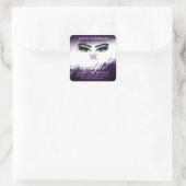 Verführerischer Wasserfarbenschmetterling Quadratischer Aufkleber (Tasche)