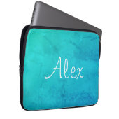 Verführerisches Aqua Laptopschutzhülle (Vorne Rechts)