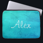 Verführerisches Aqua Laptopschutzhülle<br><div class="desc">Dieses stilvolle,  aqua-farbene Kartenspiel ist perfekt für Ihre Gamenterlebnisse. Es wird Ihre Kartenspiele mit Schönheit ergänzen. Es ist auch anpassbar,  um es wirklich zu Ihrem eigenen zu machen.</div>