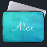 Verführerisches Aqua Laptopschutzhülle<br><div class="desc">Dieses stilvolle,  aqua-farbene Kartenspiel ist perfekt für Ihre Gamenterlebnisse. Es wird Ihre Kartenspiele mit Schönheit ergänzen. Es ist auch anpassbar,  um es wirklich zu Ihrem eigenen zu machen.</div>