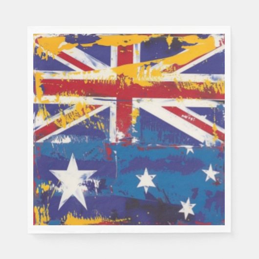 Verführerisches Australien Serviette (Vorderseite)