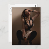 Verführerisches Foto Postkarte (Vorne/Hinten)
