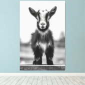 Verführerisches monochromatisches Graceful Baby Go Leinwanddruck (Insitu (Holzboden))