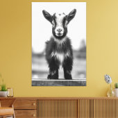 Verführerisches monochromatisches Graceful Baby Go Leinwanddruck (Insitu (Wohnzimmer))