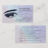 Verführerisches Schminkauge nach Pflege Visitenkarte (Vorne/Hinten)