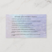 Verführerisches Schminkauge nach Pflege Visitenkarte (Rückseite)