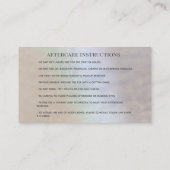 Verführerisches Schminkauge nach Pflege Visitenkarte (Rückseite)