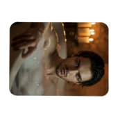 Verführerisches Vlad Vampire in Blase Bath Magnet (Horizontal)