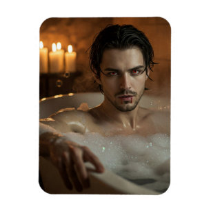 Verführerisches Vlad Vampire in Blase Bath Magnet