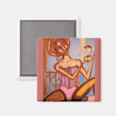 "Verführung der Blume" Magnet (Vorderseite/Rückseite)