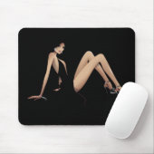 Verführung schwarzes Mousepad (Mit Mouse)