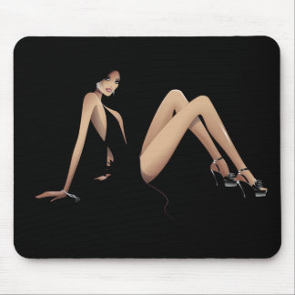 Verführung schwarzes Mousepad