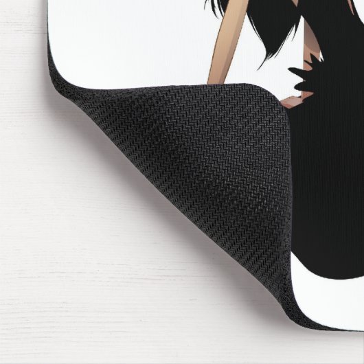 Verführungs-Weiß Mousepad (Ecke)