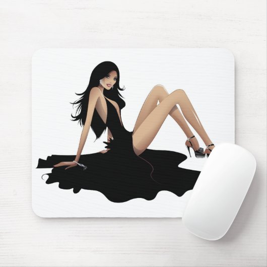 Verführungs-Weiß Mousepad (Mit Mouse)