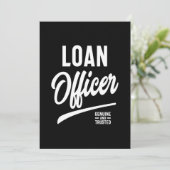 Vergabe eines Auftrags für einen Darlehensbedienst Dankeskarte (Stehend Vorderseite)