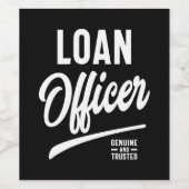 Vergabe eines Auftrags für einen Darlehensbedienst Weinetikett (Einzelnes Label)