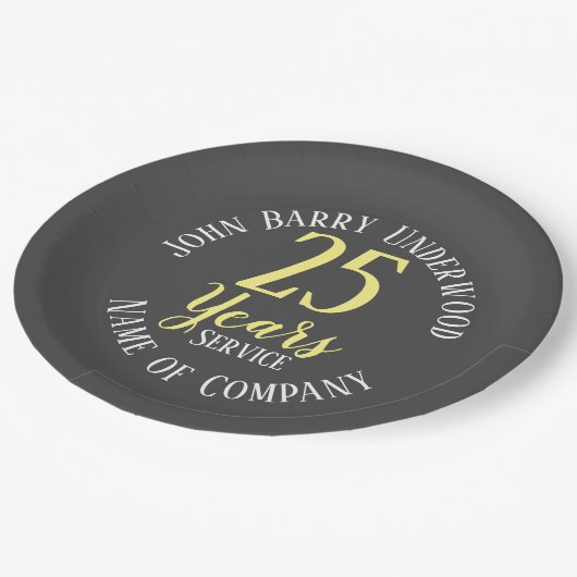 Vergabe eines langfristigen Dienstes oder einer Da Pappteller (Schrägansicht)